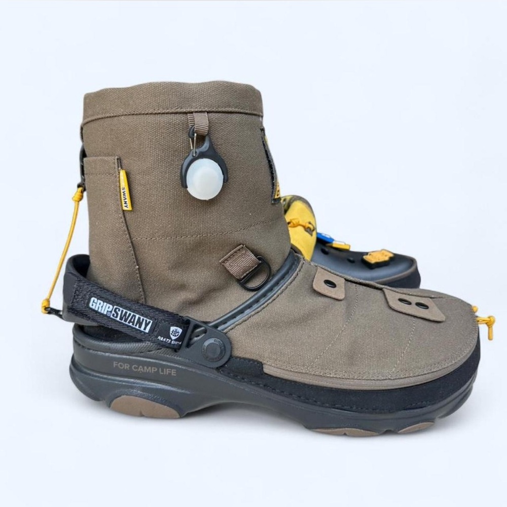 Crocs x GRIP SWANY x atmos Classic All-Terrain Clog Olive M13 Rare